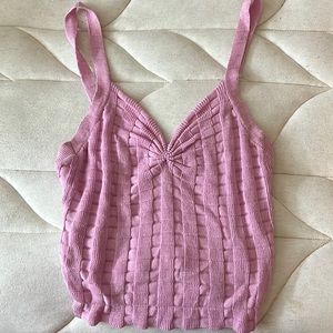 Urban outfitters pink knit tank top